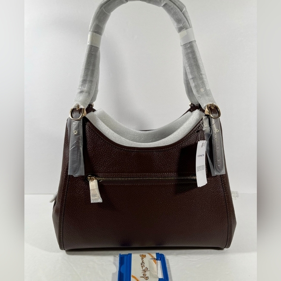 NWT Coach Erin Shoulder Bag In pebble Leather In Gold/Maple - Picture 7 of 7